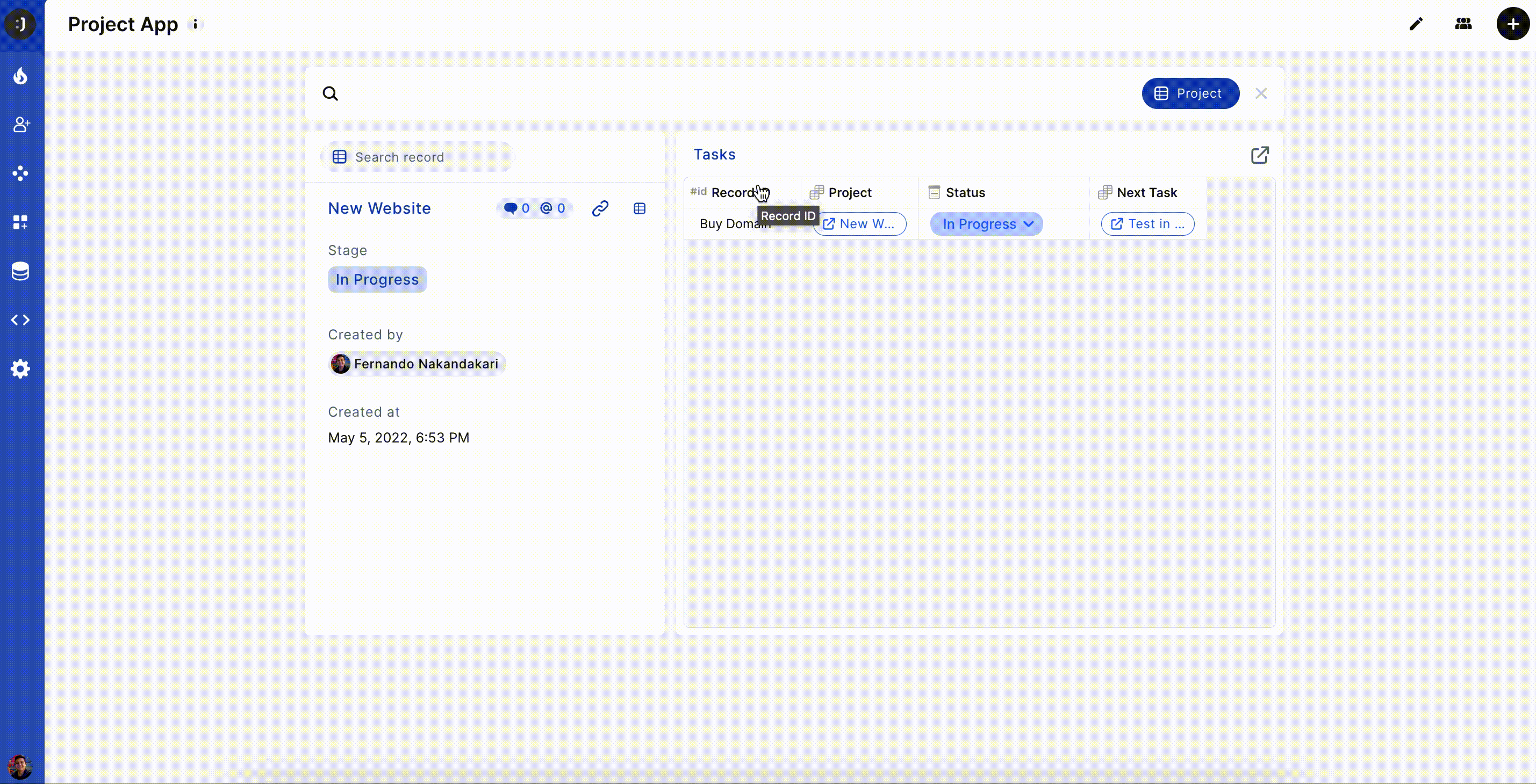 Jestor app dashboard
