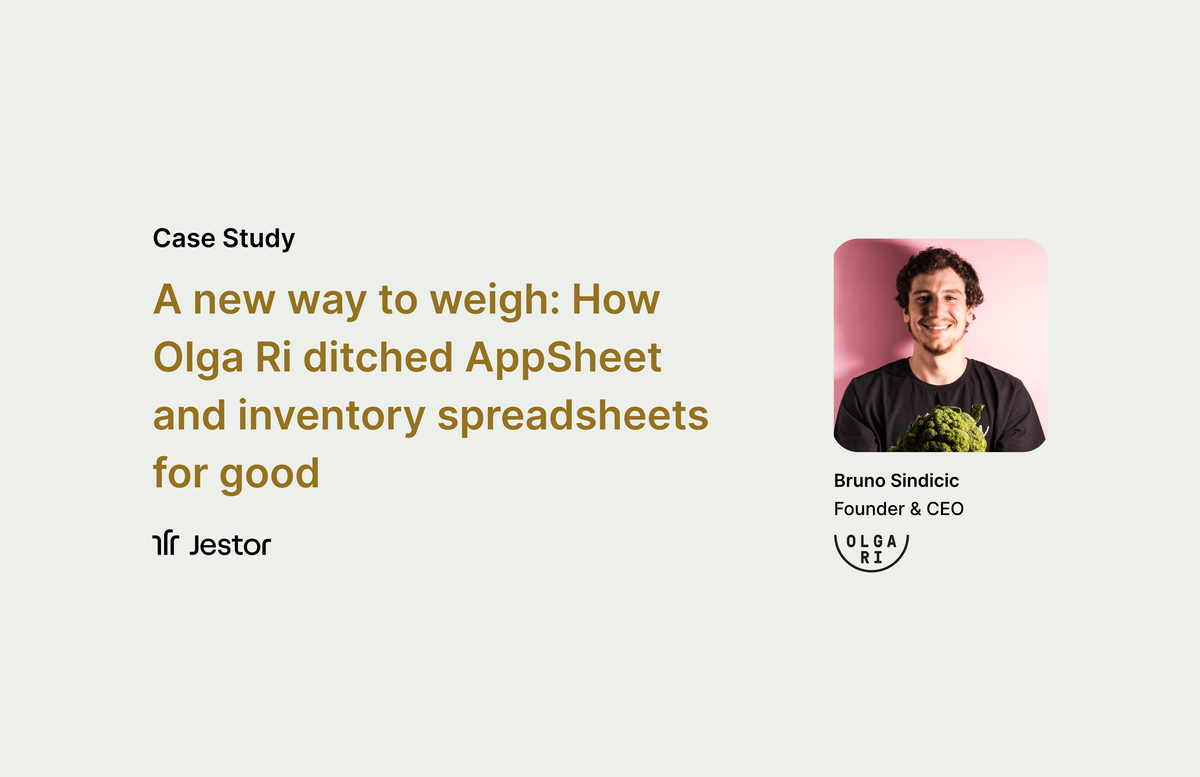 A new way to weigh: How Olga Ri ditched AppSheet and inventory spreadsheets for good